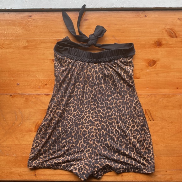 Dollz & Dames cheetah print one-piece swimsuit. - Picture 3 of 5